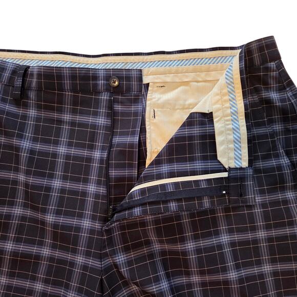 FJ Footjoy Plaid Golf Shorts sz 40 Length- 10", Stretch Performance - Picture 3 of 10